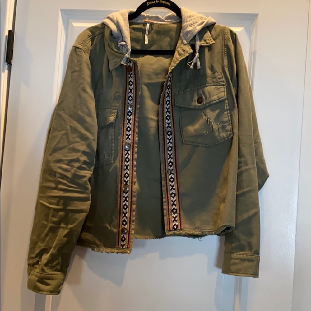 Cool Fun Distressed Shirt / Jacket Throw Over T